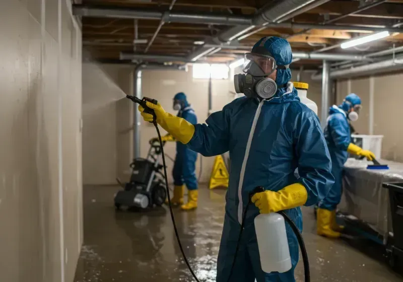 Basement Sanitization and Antimicrobial Treatment process in Sunnyside-Tahoe City, CA