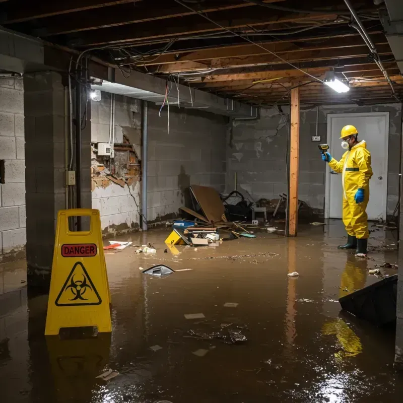 Flooded Basement Electrical Hazard in Sunnyside-Tahoe City, CA Property